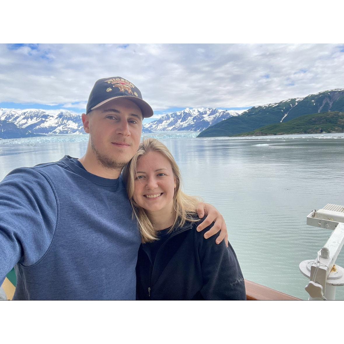 On a cruise in Alaska with Brendan's family!