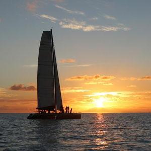 Honeymoon: Sunset Catamaran Sail (Bora Bora)