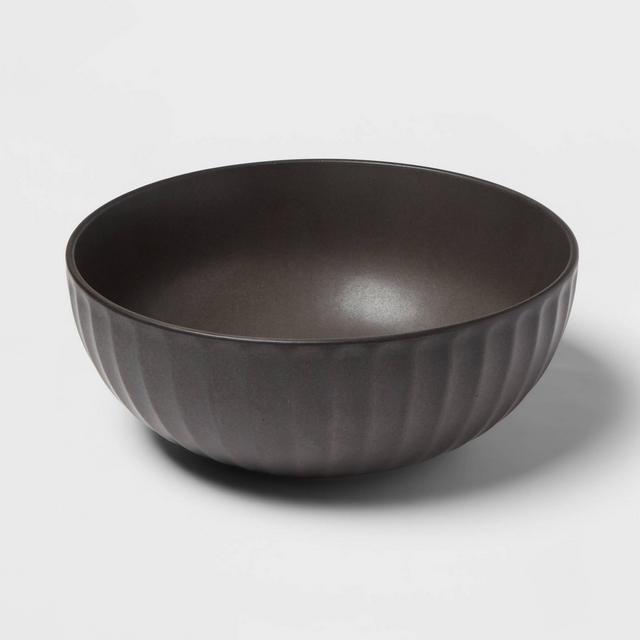101oz Stoneware Ardencroft Serving Bowl Gray - Threshold™