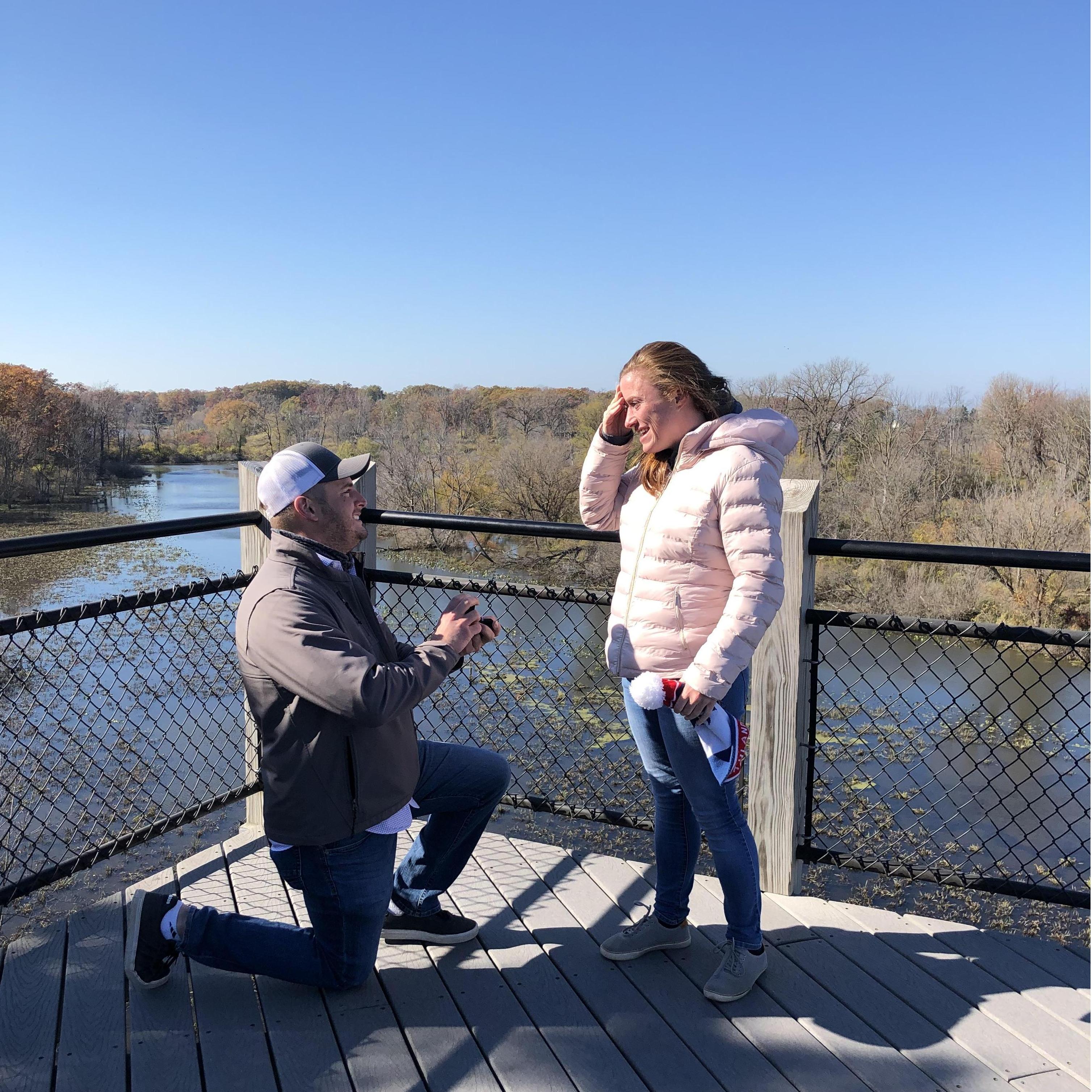 MKW was so surprised when John ask her to marry him!