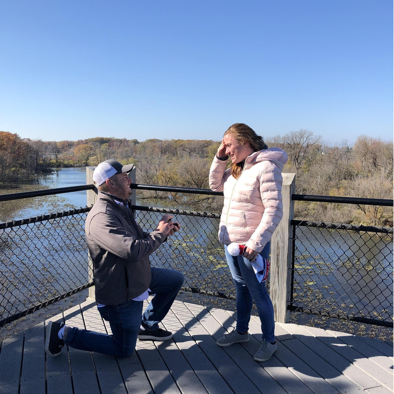 MKW was so surprised when John ask her to marry him!