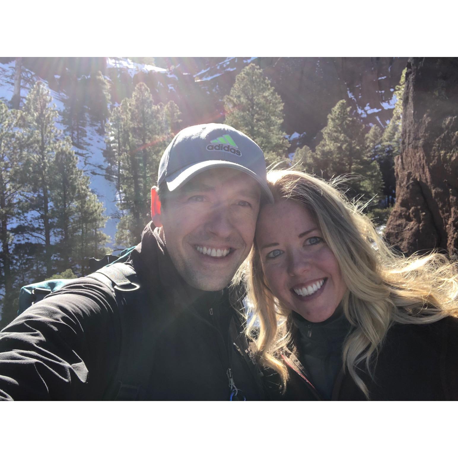 Hike in Flagstaff, AZ - where Danny popped the question!