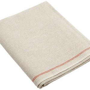 BrotformDotCom Original Red Stripe Signature Couche, 26''x35'', 100% Pure French Flax Linen Proofing Cloth