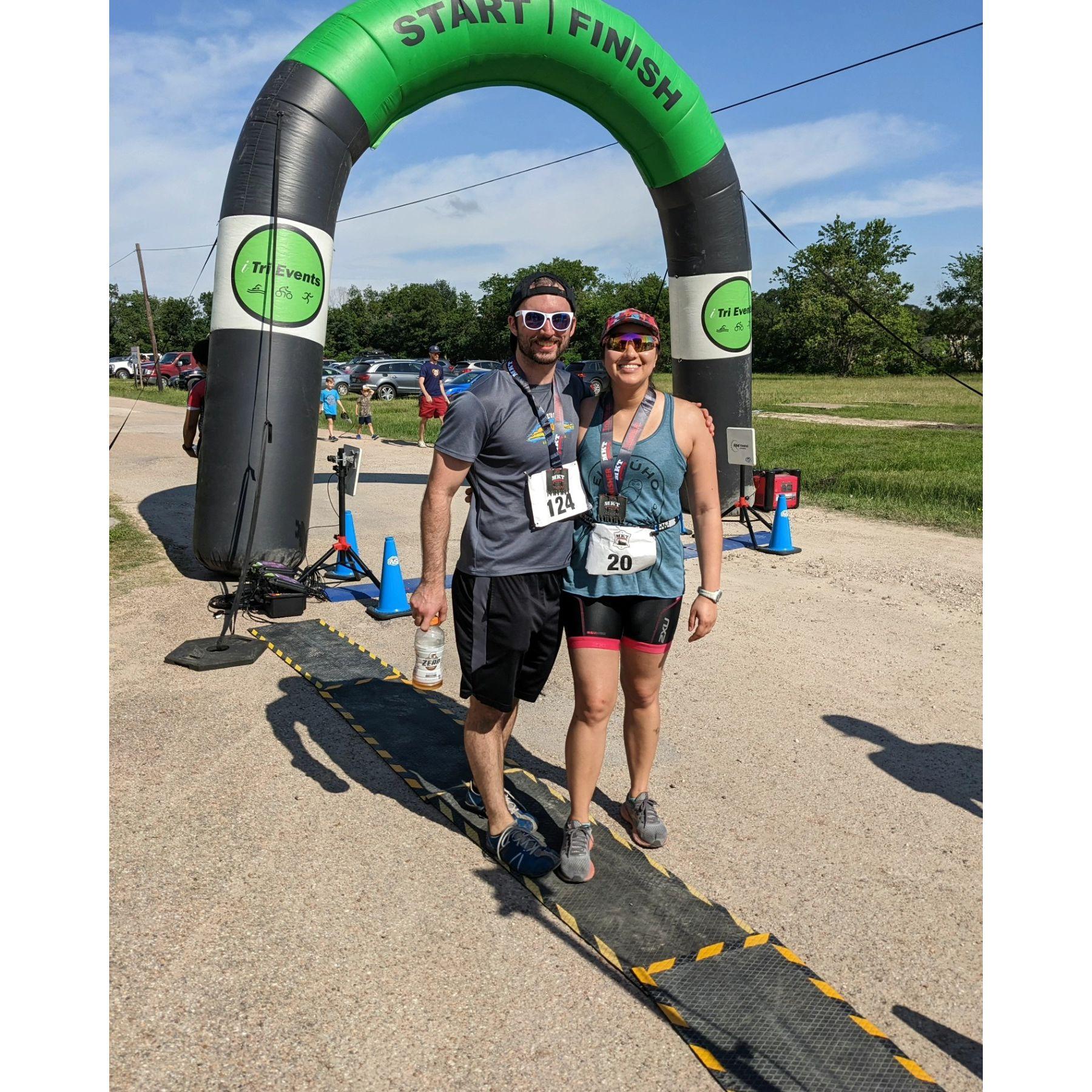 We did a triathlon on March 2023!