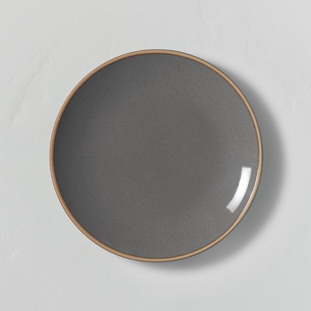 Stoneware Exposed Rim Appetizer Plate Gray - Hearth & Hand™ with Magnolia