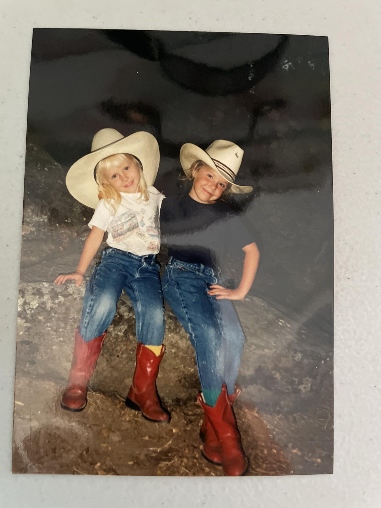 Taylor and Caitlin dressed up and ready for Fair.