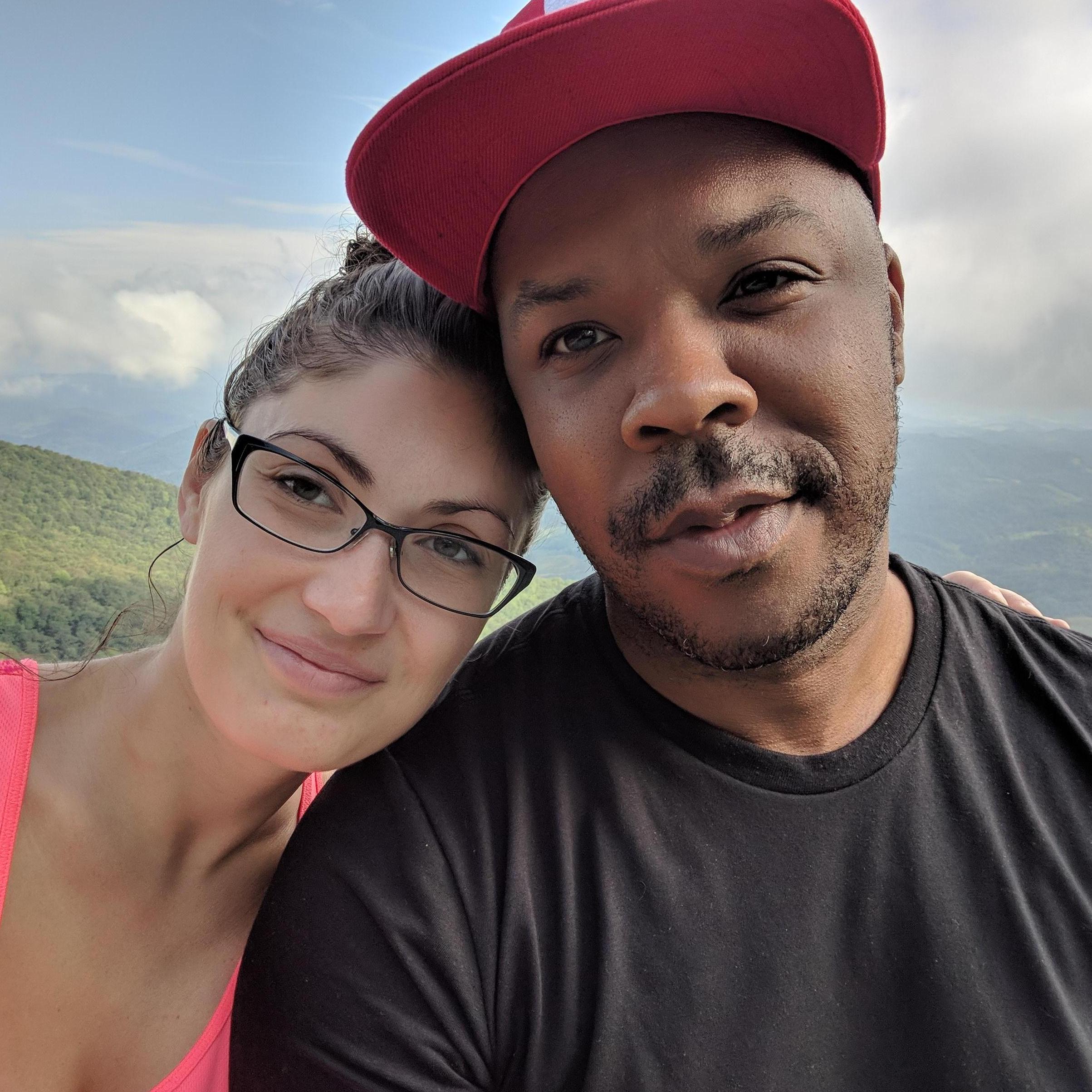 Enjoying the gorgeous scenery before Brittany and Marshall's wedding