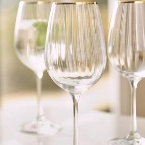 Waterfall Wine Glasses, Set of 4