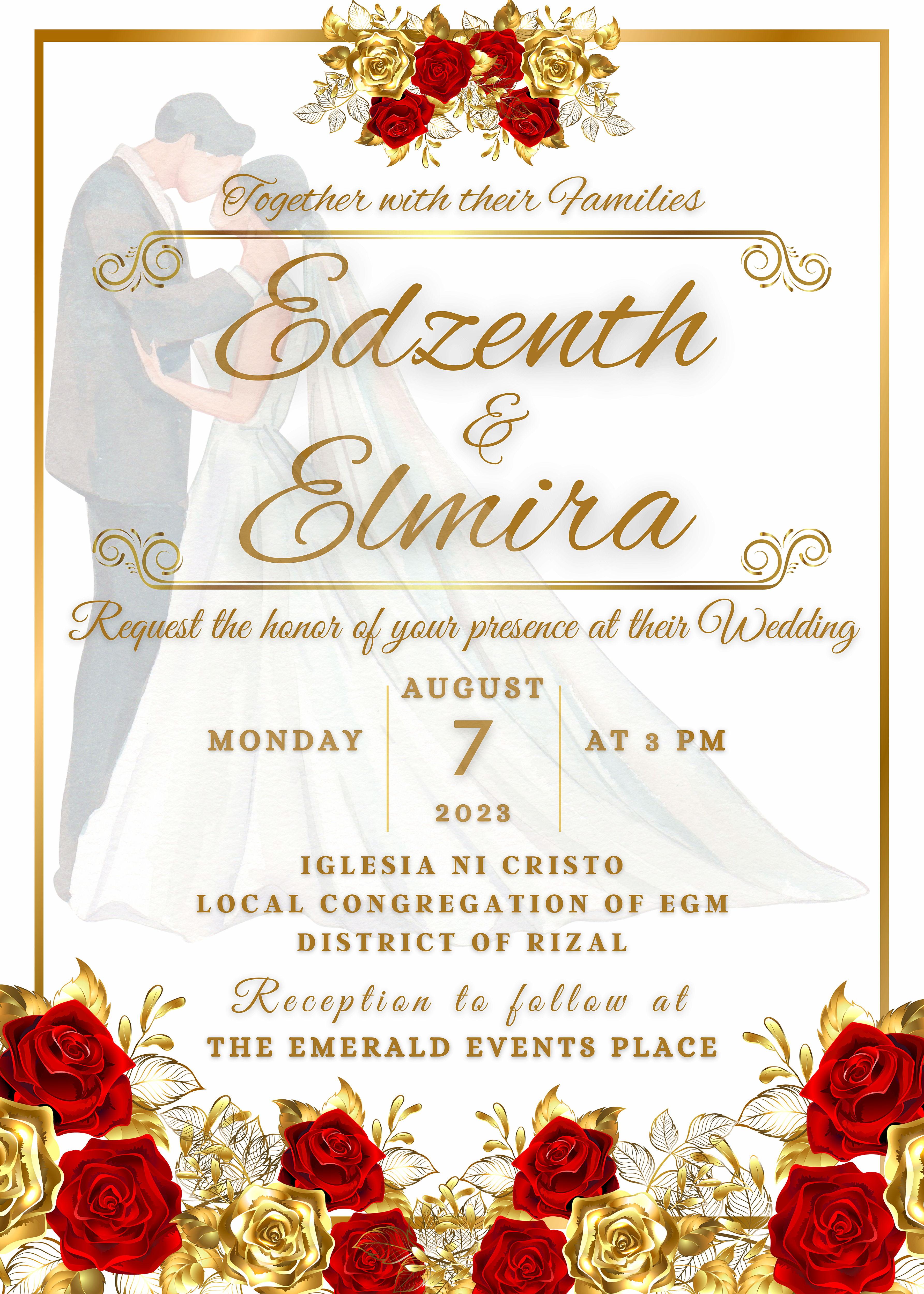 The Wedding Website of Edzenth Monton and Elmira Bangkisio