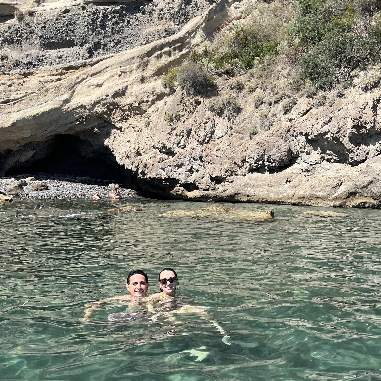 Cave swimming in Ischia