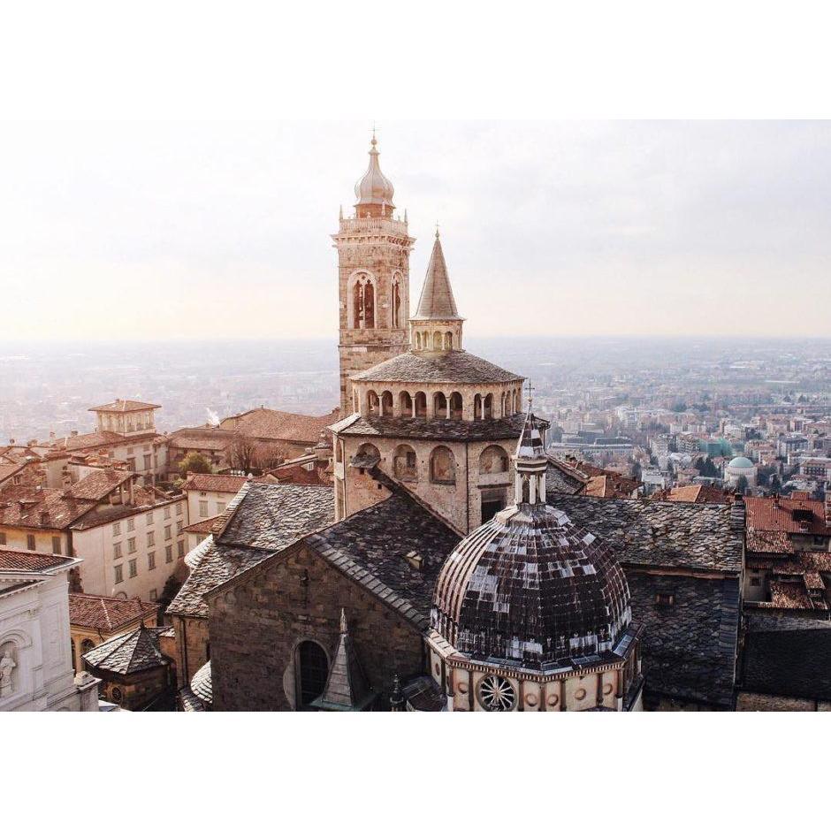 The quintessential view of Bergamo. The Basilica of Santa Maria Maggiore is in the center of Upper Bergamo, where you’ll discover countless buildings dating back to the 12th century.