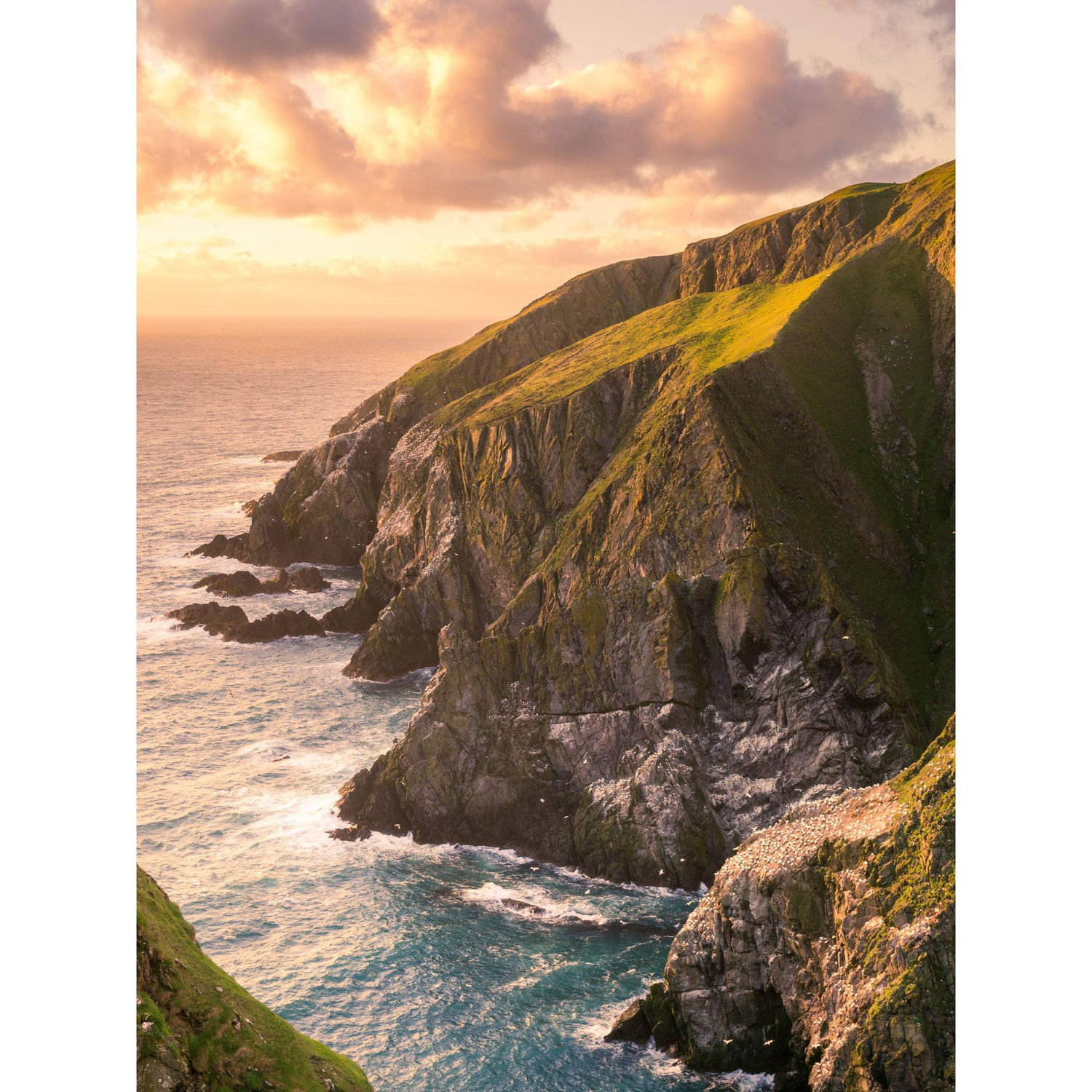 Dramatic cliffs of Lurness on the West side of the island