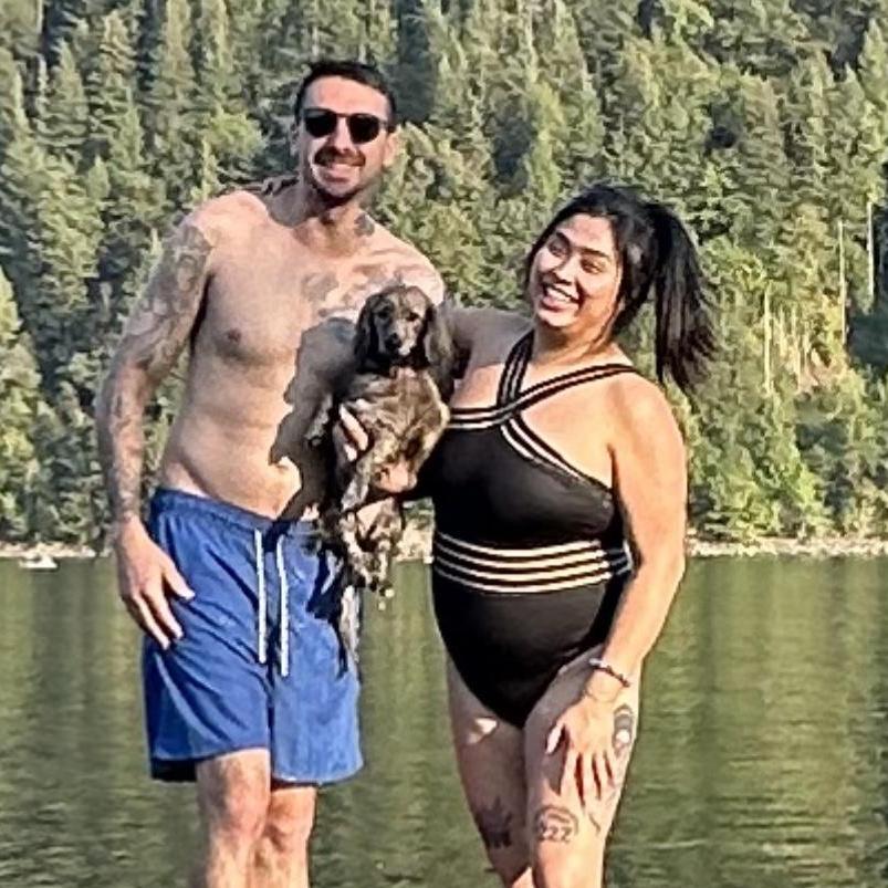 In the Summertime, you can usually find the couple out at the lake, or soaking in the sun!