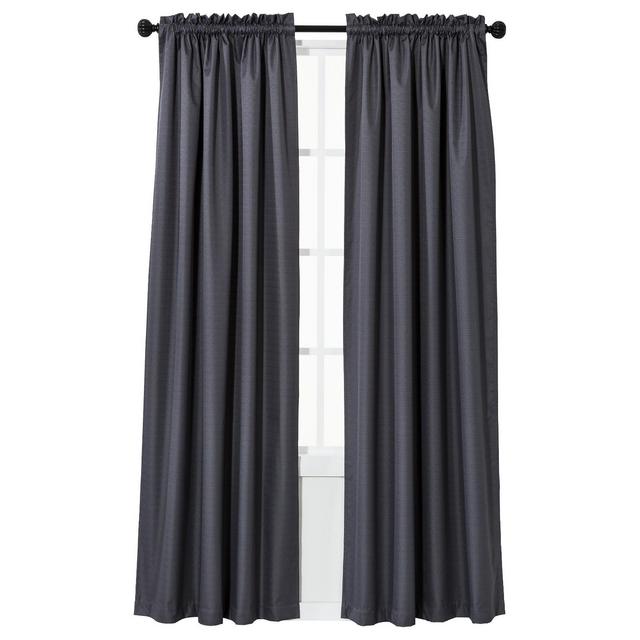 63" X 42" Braxton Thermaback Blackout Curtain Panel Gray - Eclipse