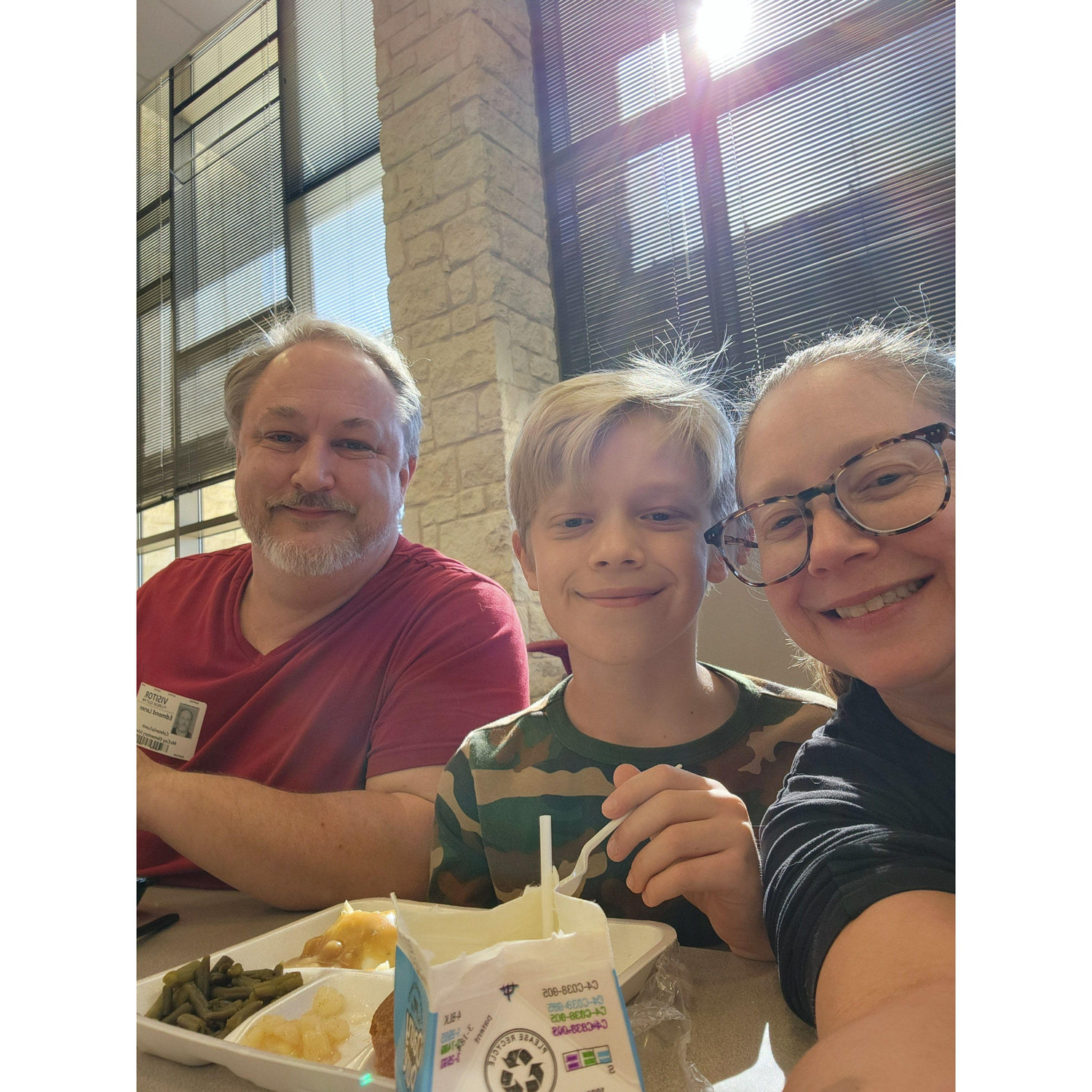 Thanksgiving lunch at JD's school!