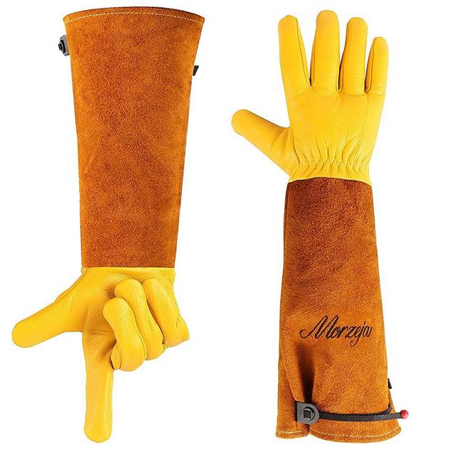 Long Gardening Gloves for Men/Women Rose Pruning & Cactus Trimming Gloves with Adjustable Cuff
