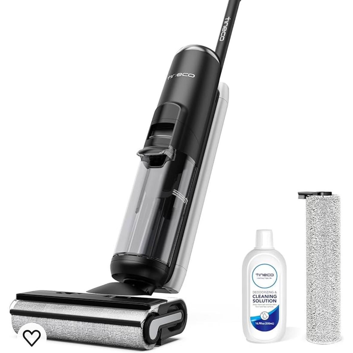 Tineco Floor ONE S6 Cordless Wet Dry Vacuum Floor Cleaner Washer Mop All-in-One for Hard Floors, LED Display, Long Runtime, Dual-Sided Edge Cleaning, Self-Cleaning