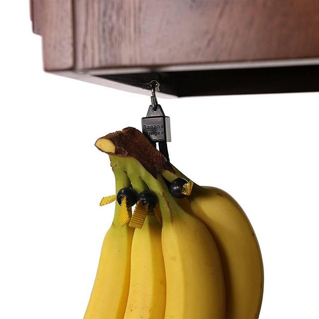 Banana Bungee Hanger, Practical Stand and Rack Alternative, Under Cabinet Hook Holds Single or Bunch, Made In USA
