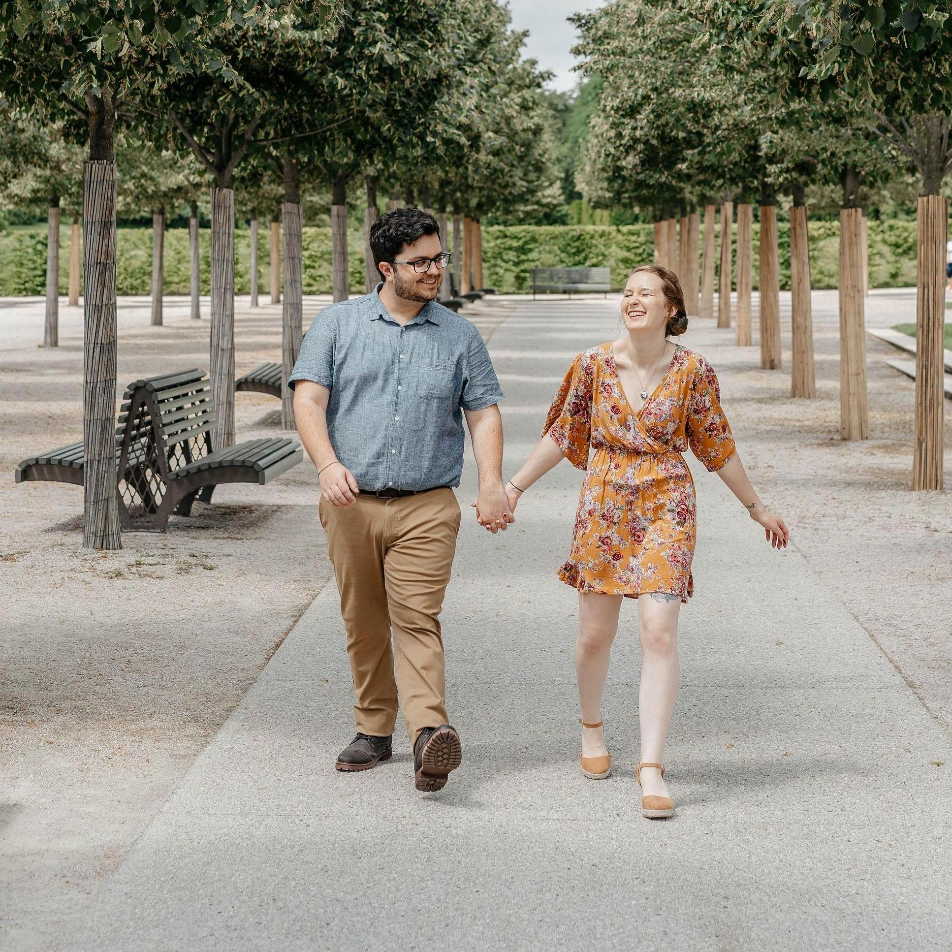 We had our dreamy engagement pictures done at Longwood Gardens.