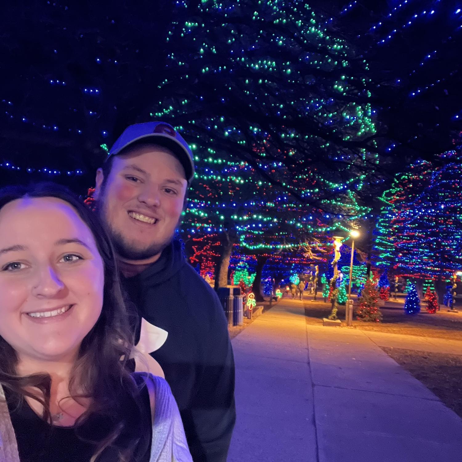 Going “light looking” every year and ending the night at Rose Tree Park.