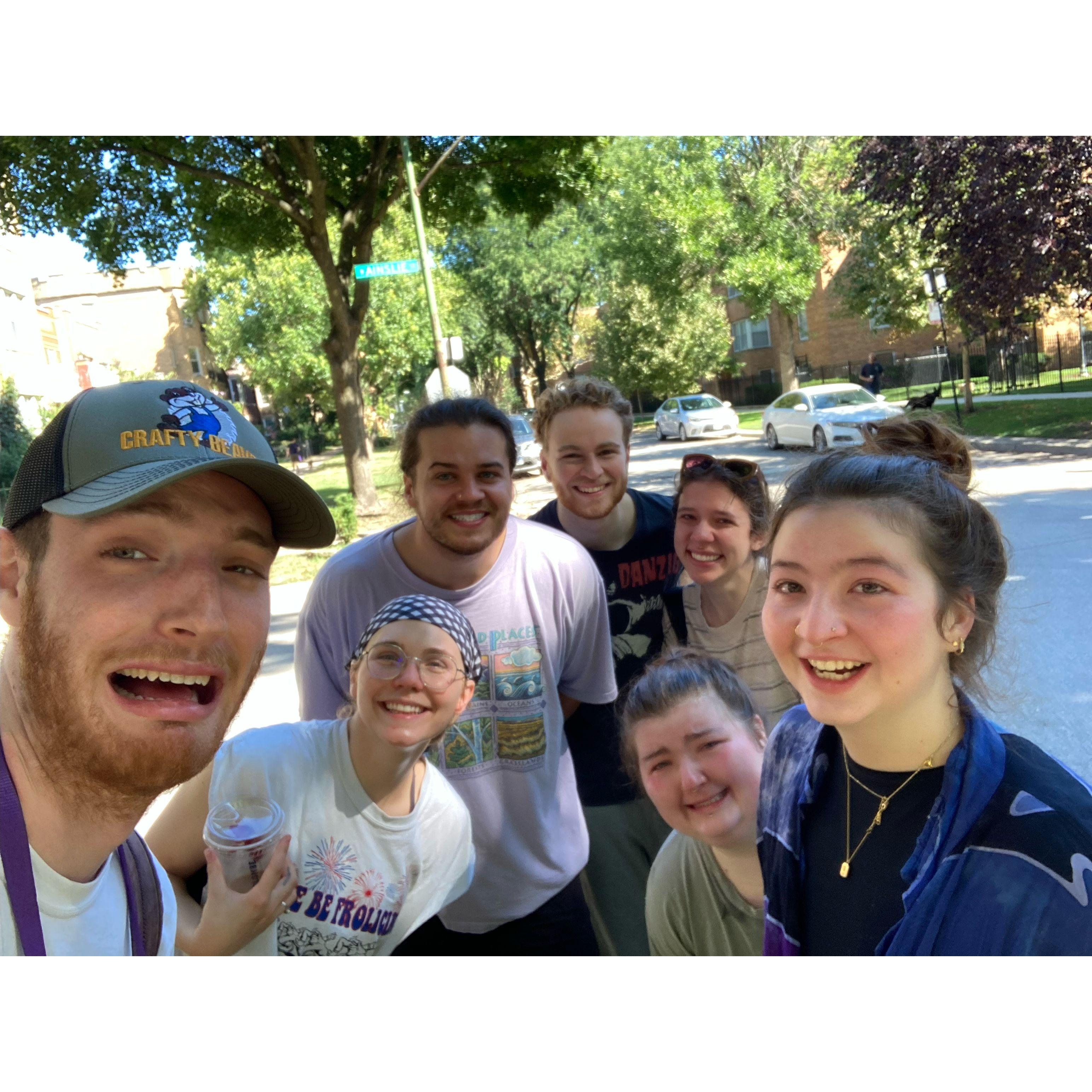 The sad sad day Gabby and Desmond left Chicago for Seattle