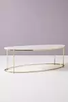 Leavenworth Oval Marble Coffee Table