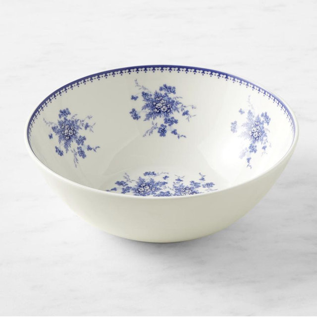 English Floral Serving Bowl