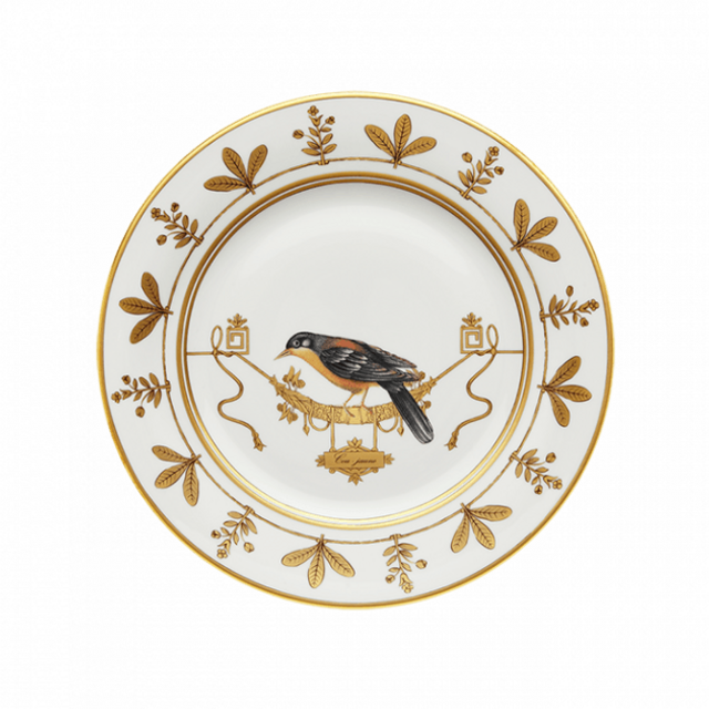Soup plate Volière Cou Jaune
