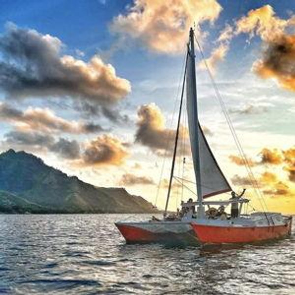 Sunset Catamaran Cruise in Bora Bora