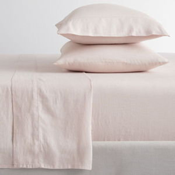Belgian Flax Linen Hemstitch Sheet Set