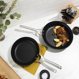 Classic Stainless 2-Piece Fry Pan Set