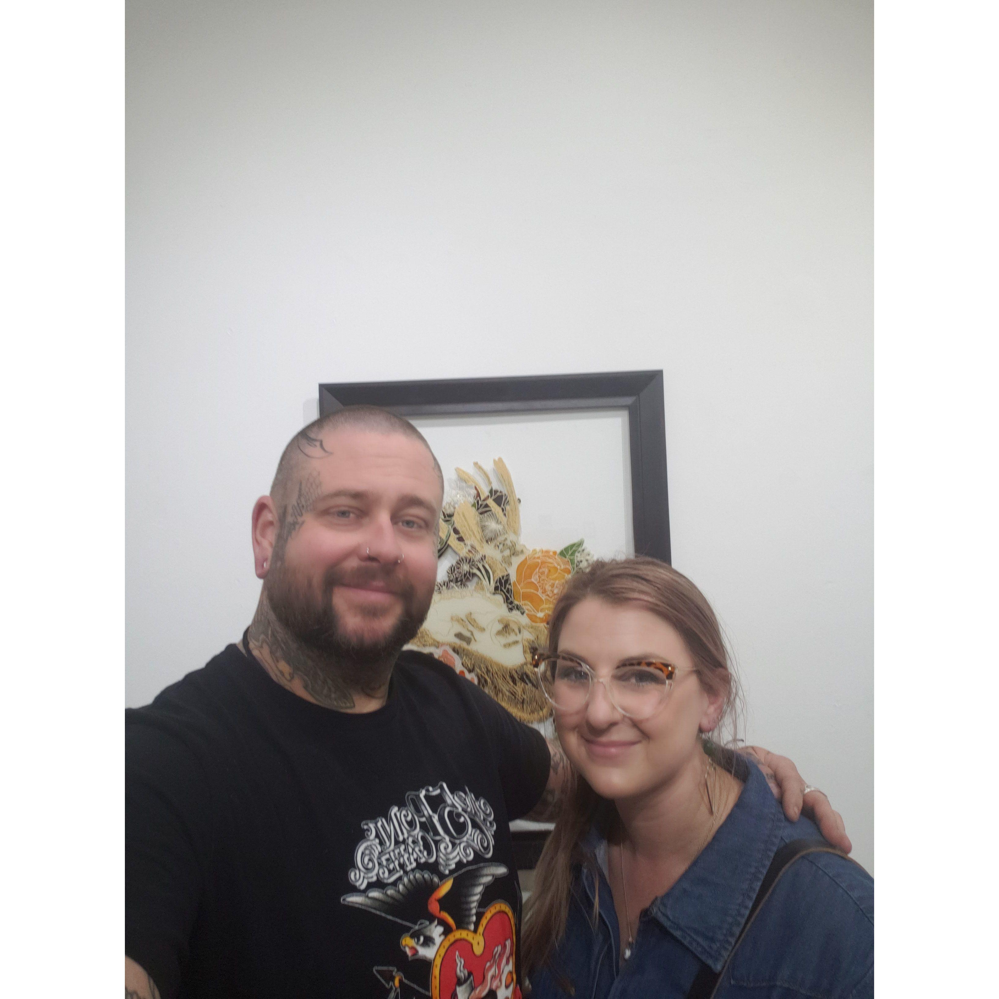 Our friend Suzy's art show!