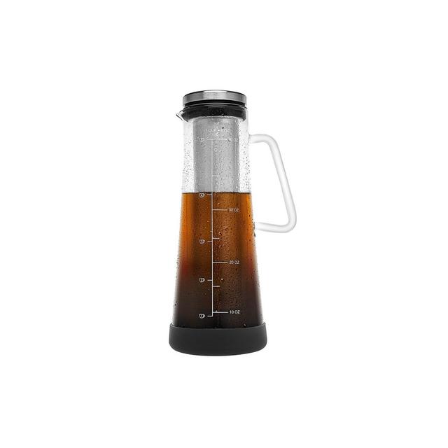 JoyJolt Fresco Airtight Cold Brew Iced Coffee Maker - 32 oz Tea Maker with Non-Slip Silicone Base