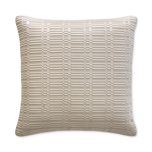 Hotel Collection Linear Embroidery Decorative Pillow, 20" x 20", Exclusively at Macy's