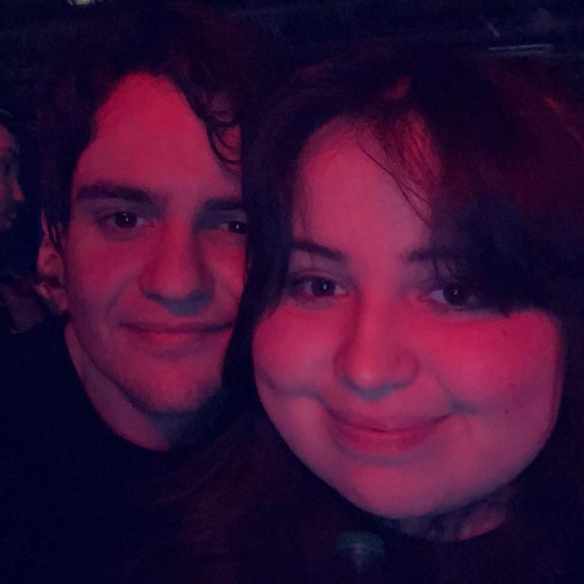 First selfie together ever! (At our first concert: Beartooth)