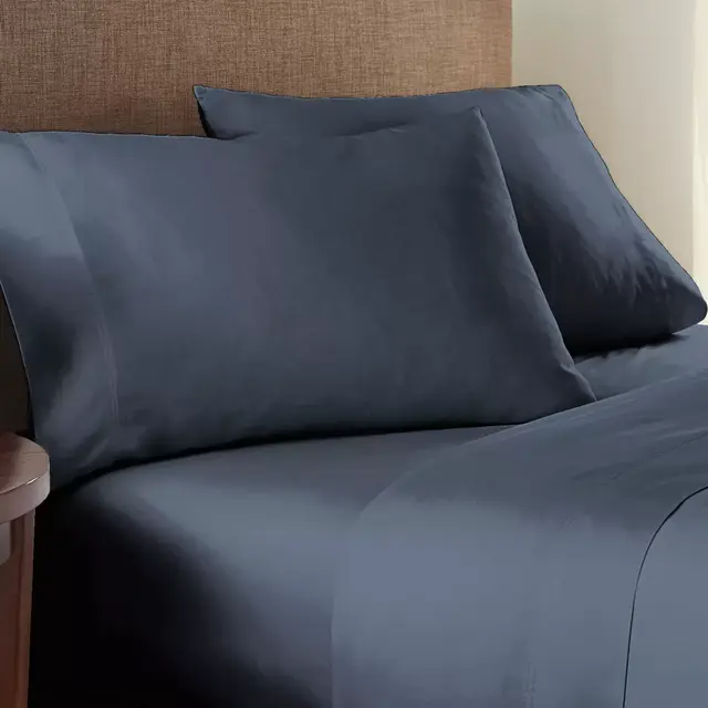 Nestwell™ Organic Cotton 300-Thread-Count King Sheet Set in Dark Stone