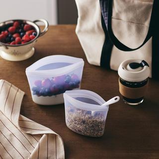 Reusable Silicone Bowl Bag Set, 2-Piece