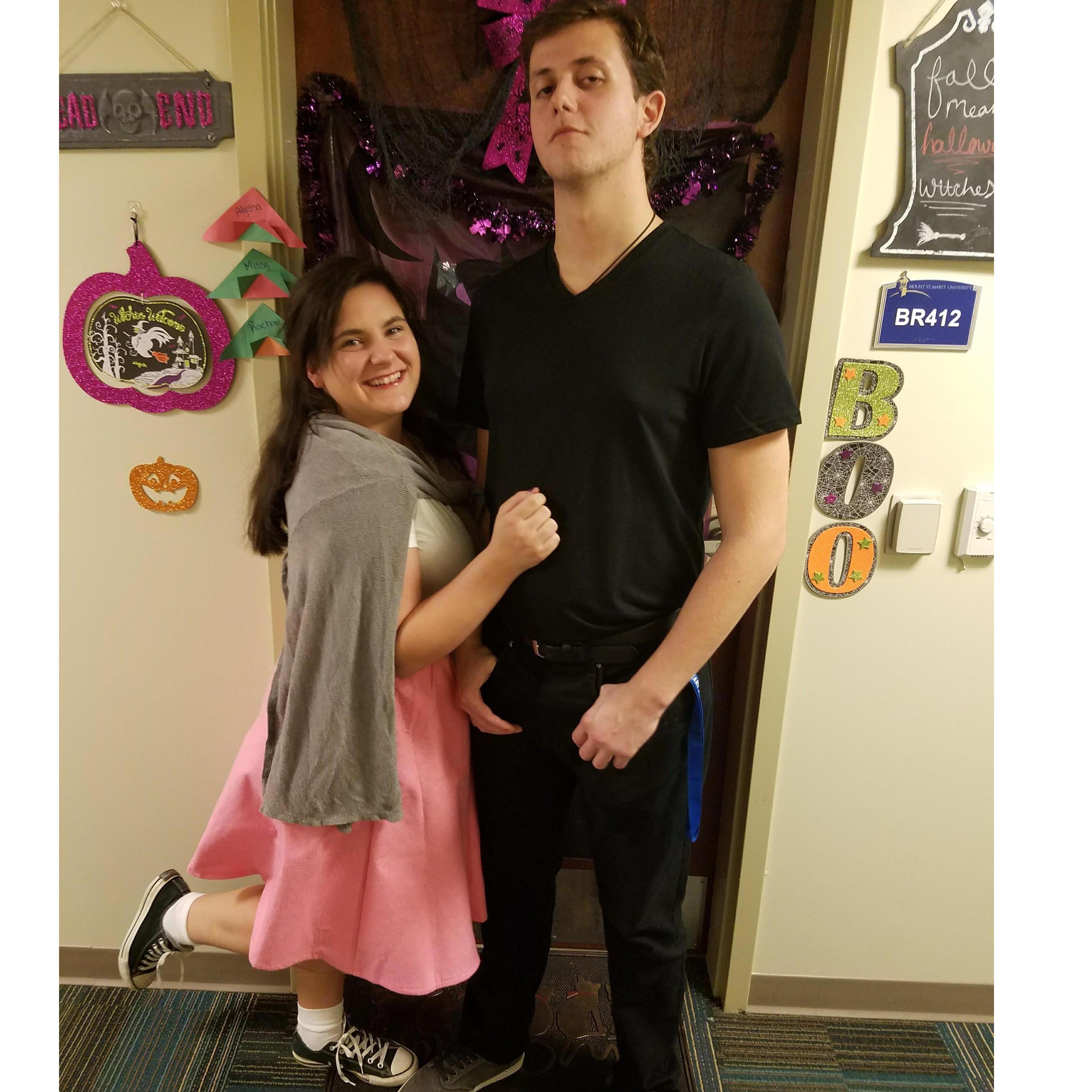 Halloween our Sophomore year
