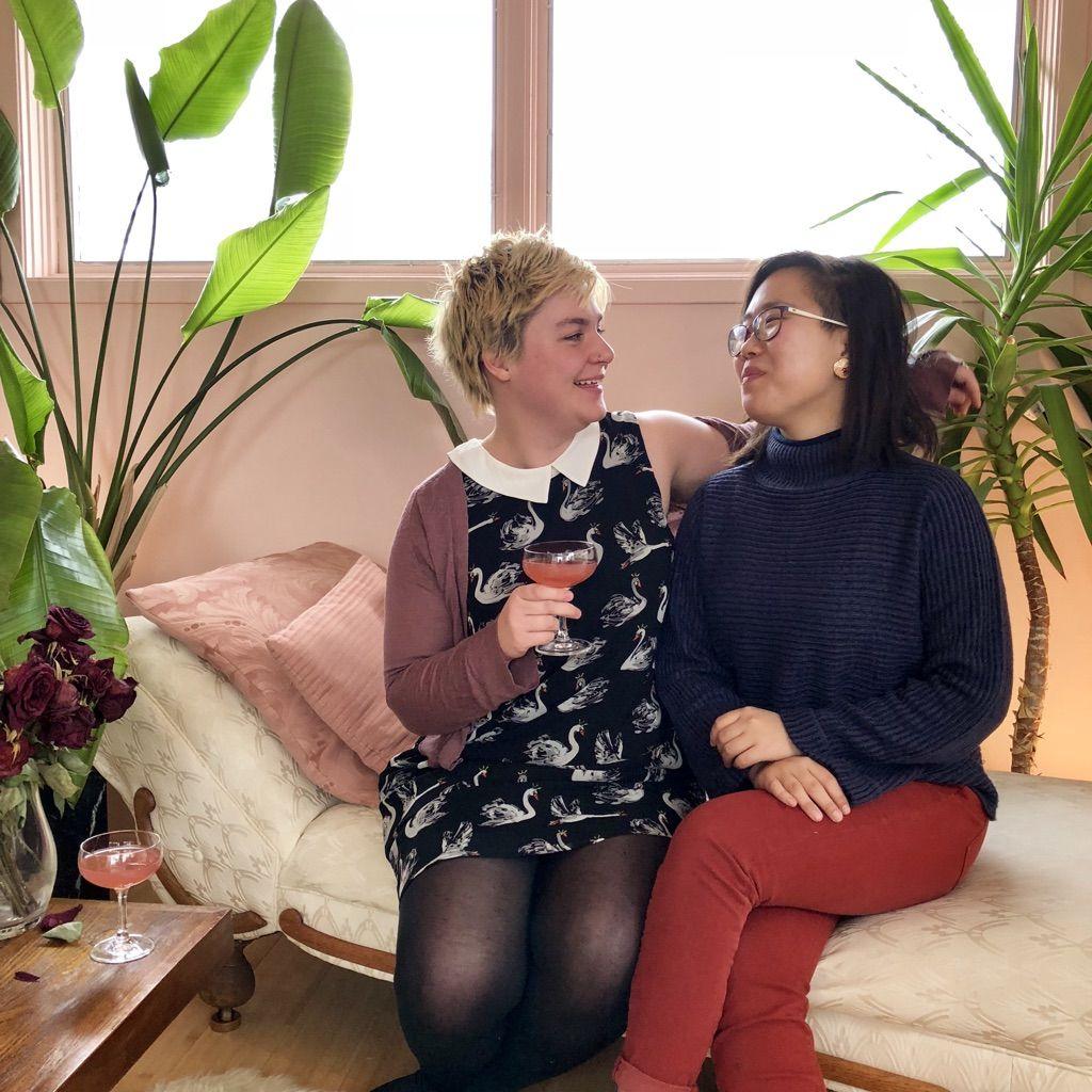 We met when we were 22 and 23; here we are, looking like fancy children at a gay book club.