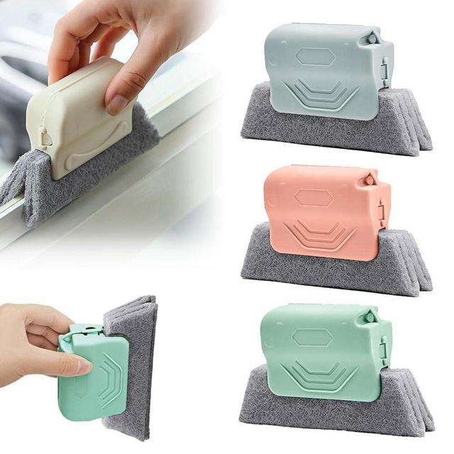Magic Window Track Cleaner, 2026 New Window Groove Cleaning Brush Tools Set, Hand-held Window Track Cleaner Brushes Tools Set for Window lides Gaps Tile Lines Shutter Car Vents (Mix 3pcs)