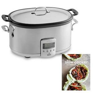 All-Clad Deluxe 7-Qt. Slow Cooker with Williams Sonoma Test Kitchen Slow Cooker Cookbook