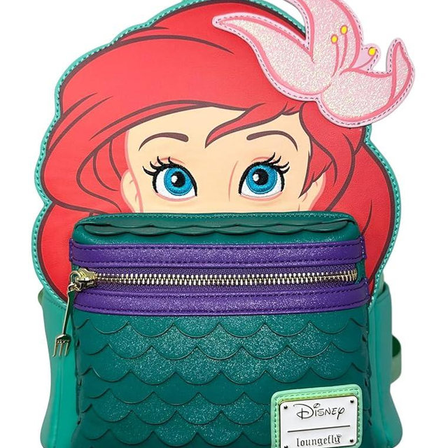 Loungefly Disney The Little Mermaid Ariel Cosplay Womens Double Strap Shoulder Bag Purse
