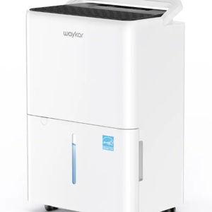 Waykar - 30-Pint 2,000 sq. ft. Energy Star Quiet Dehumidifier with Bucket and Auto Defrost for Bedroom and Basement - White