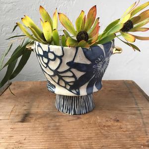 footed vase