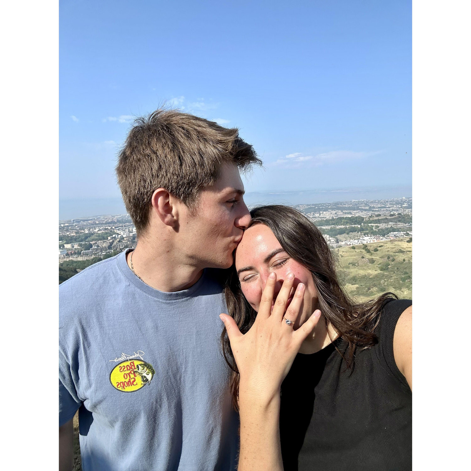 Right after Lindsay said "Yes!"