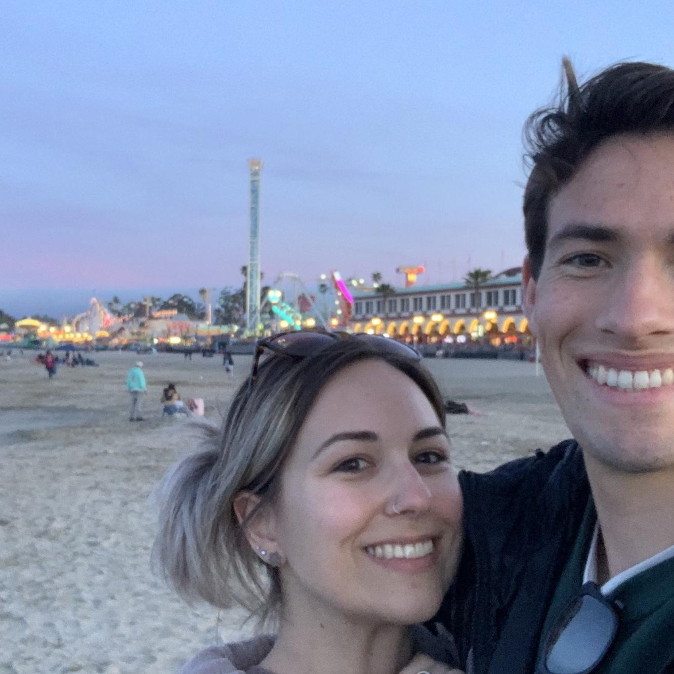 Our first trip to Santa Cruz together!