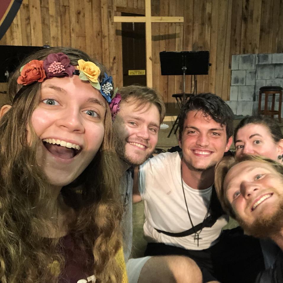 We both spoke at camp this night in 2019!