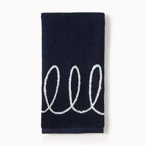 Kate Spade New York Charlotte Street Hand Towel, Navy