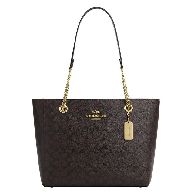 COACH Womens Cammie Chain Tote