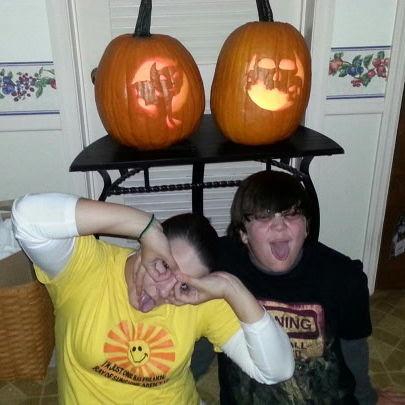 Happy Halloween from Rachel and Justin!